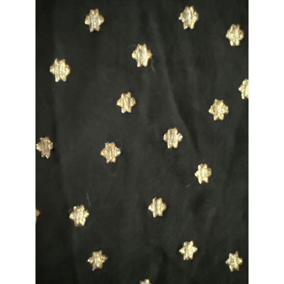 Lilly Pulitzer Amory Pinata Starry Clip Metallic Chiffon Top Black Size Medium - Picture 10 of 12